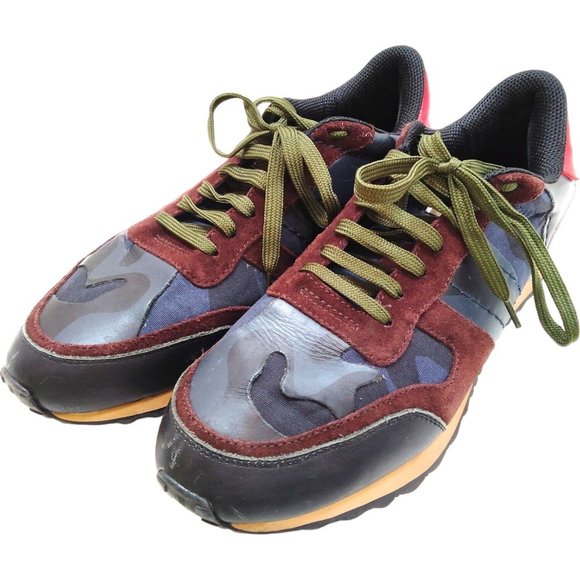 Valentino Garavani Shoes - 975203T Valentino Garavani Shoe Men Sneakers Camouflage Multicolor Calf Leather